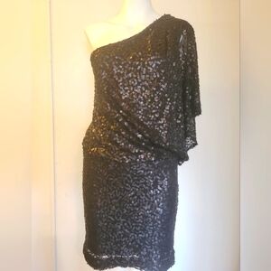 Elegant Black Sequin Skirt